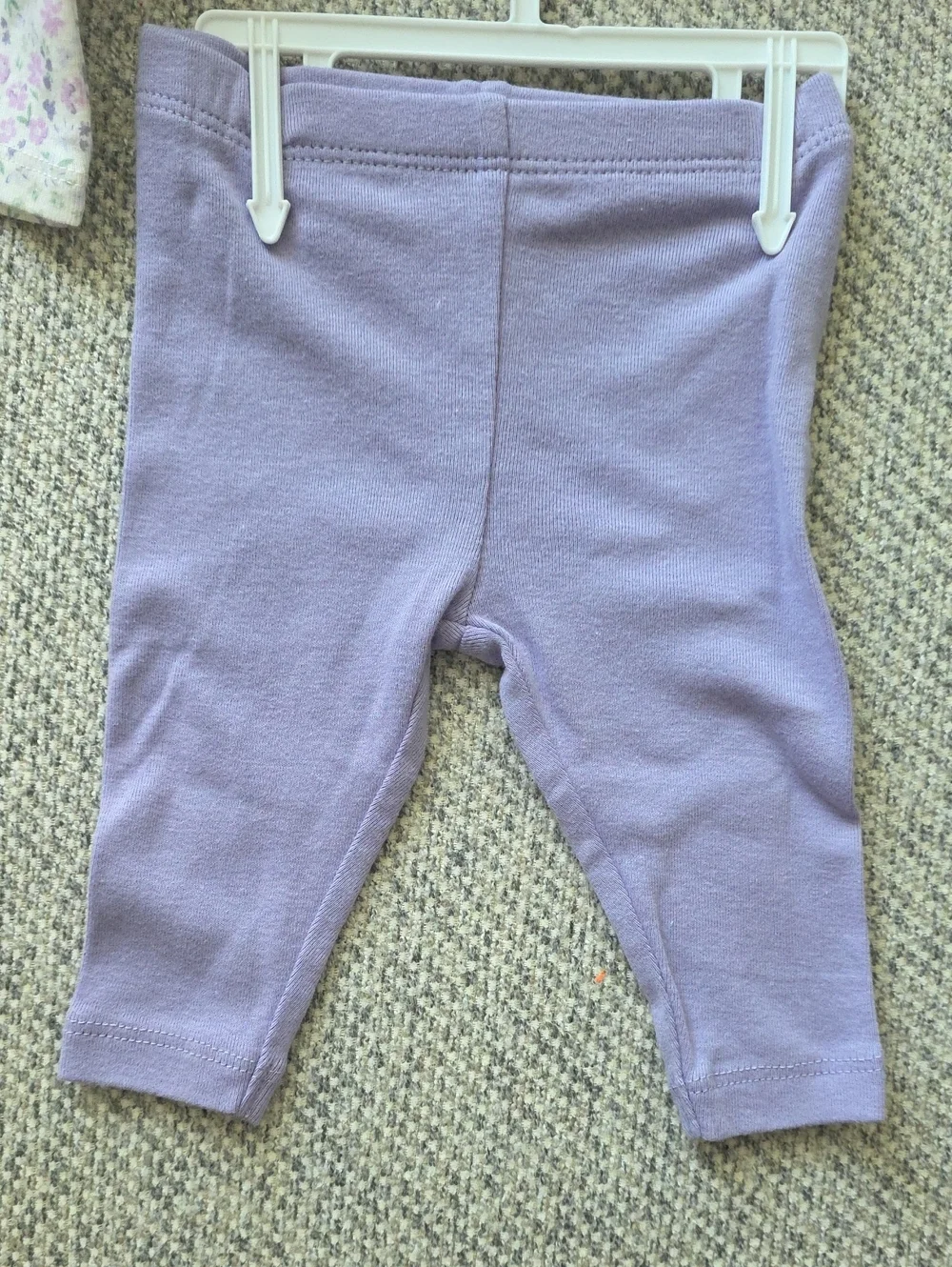 Carter's Purple Floral Top with Lilac Leggings, Socks & Headband